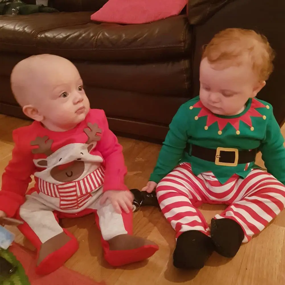 Emmababy милые Одежда для новорожденных мальчиков и девочек Комбинезон свитер наряд
