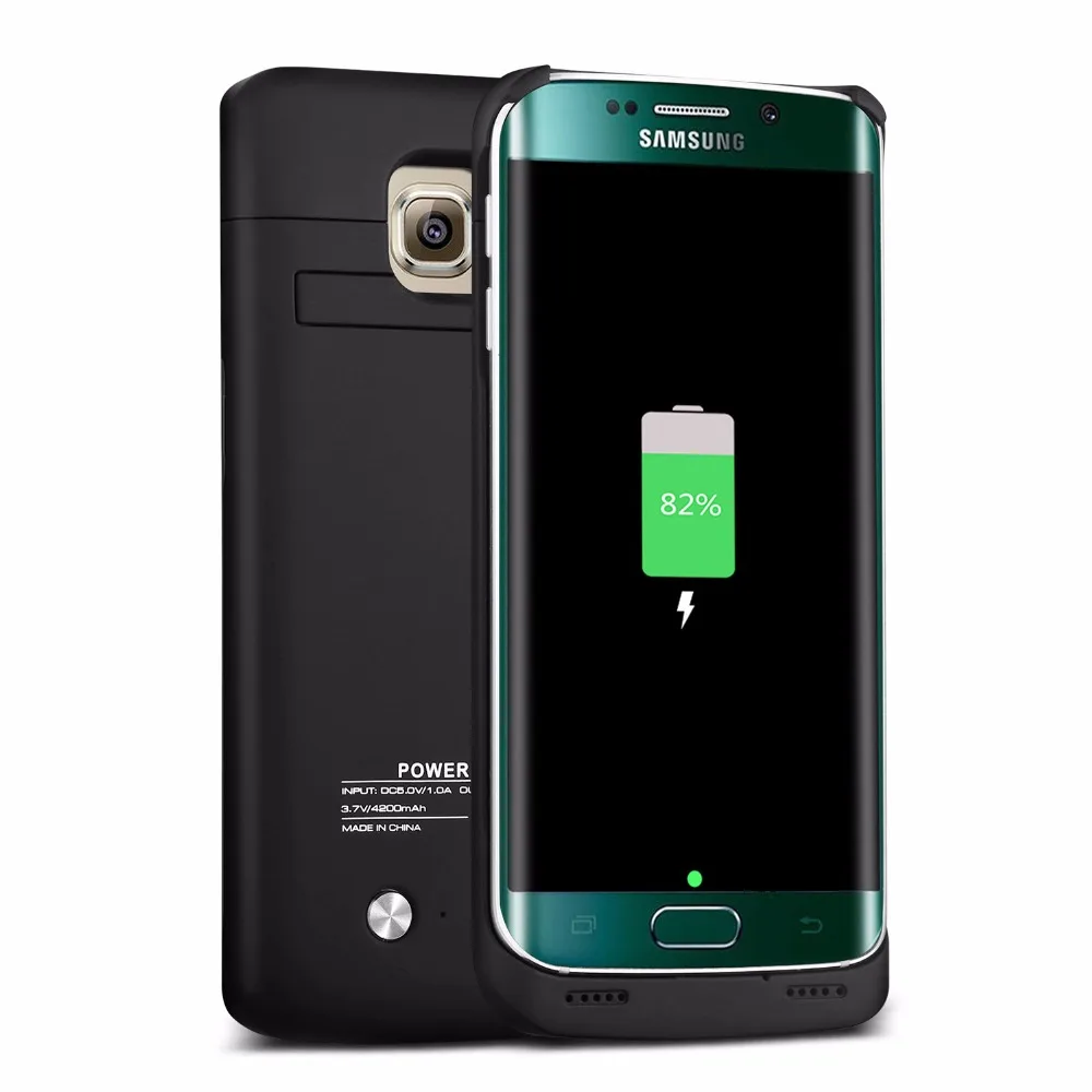 Для samsung Galaxy S6 край Батарея случае GagaKing 4200 мАч внешний Зарядное устройство чехол