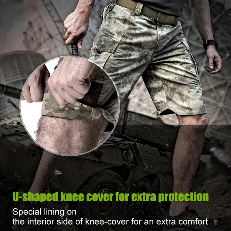 Pаспродажа FREE SOLDIER Outdoor Sports Tactical Military Men 's Hiking Short Pant For Climbing Fishing Summer Cargo Shorts