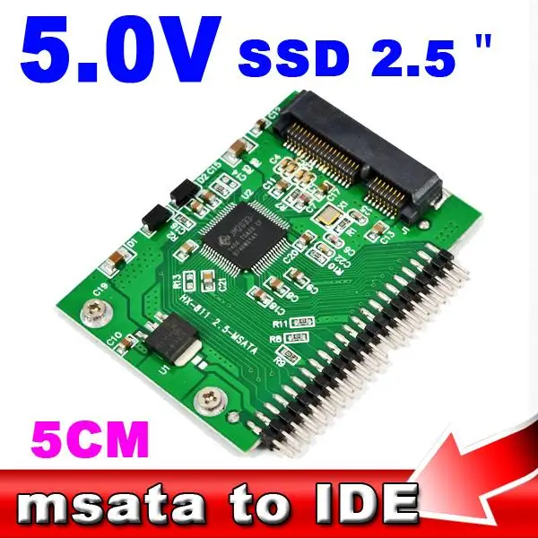 Мини Sata PCI e msata SSD 1 8 до IDE 2 5 дюймов в 44 адаптер карты express HDD жесткий диск конвертер