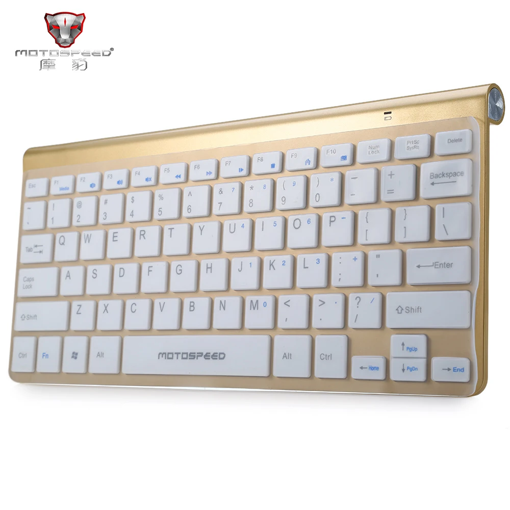 Новый Motospeed Ultra slim 2 4 г Беспроводной клавиатура Мышь Combo для IPAD ноутбуков MAC ТВ BOX