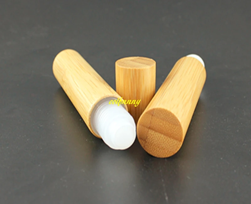 300pcs/lot 15ML Bamboo Roll On Bottle Empty Essential Oil Cosmetic Lotion Liquid Perfume Refillable Sample Container | Красота и
