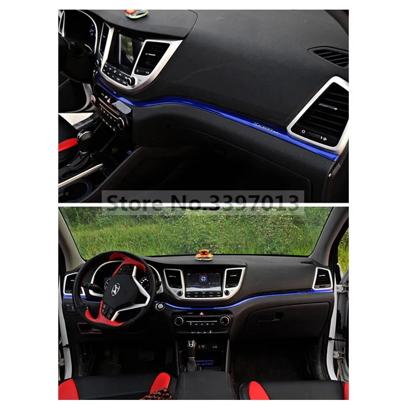 Для автомобиль Hyundai styling Tucson коробка для хранения Glovebox декоративная отделка из нержавеющей стали 2 шт
