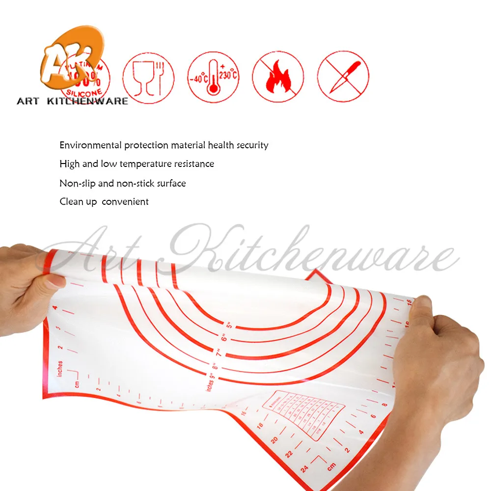 Антипригарный силиконовый коврик для разминания теста раскатки помадки | Дом и