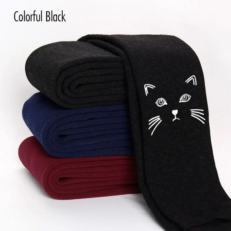 C Girl Leggings Теплые зимние леггинсы для девочек; Детские хлопковые вельветовые штаны; осенняя одежда для маленьких девочек с рисунком; брюки - Цвет: C Girl Leggings