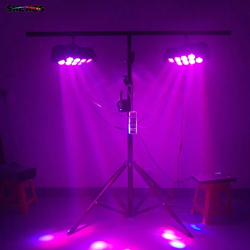 Сценический светильник SHEHDS DMX светодиодный 8x10 Вт RGBW 4в1 движущаяся головка светильник с вращающимся колесом бесконечный светодиодный сценический луч KTV DJ вечерние и свадебные