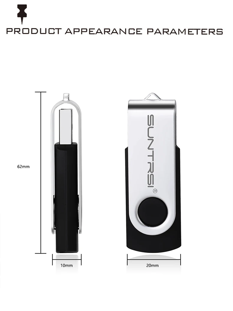 Suntrsi Флешка 64 Гб металлический USB флеш-накопитель 16 ГБ высокоскоростной флеш-накопитель популярная USB флешка реальная емкость USB флеш-накопитель цена