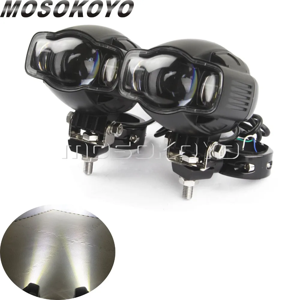 

Водонепроницаемый светодиодный противотуманный фонарь для мотоцикла, 20 Вт, 2000 лм, 2 шт.