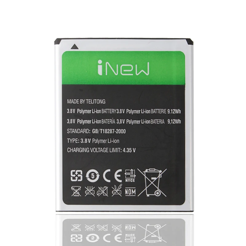 Высококачественный оригинальный резервный аккумулятор Inew V8 2400 мАч для Smart