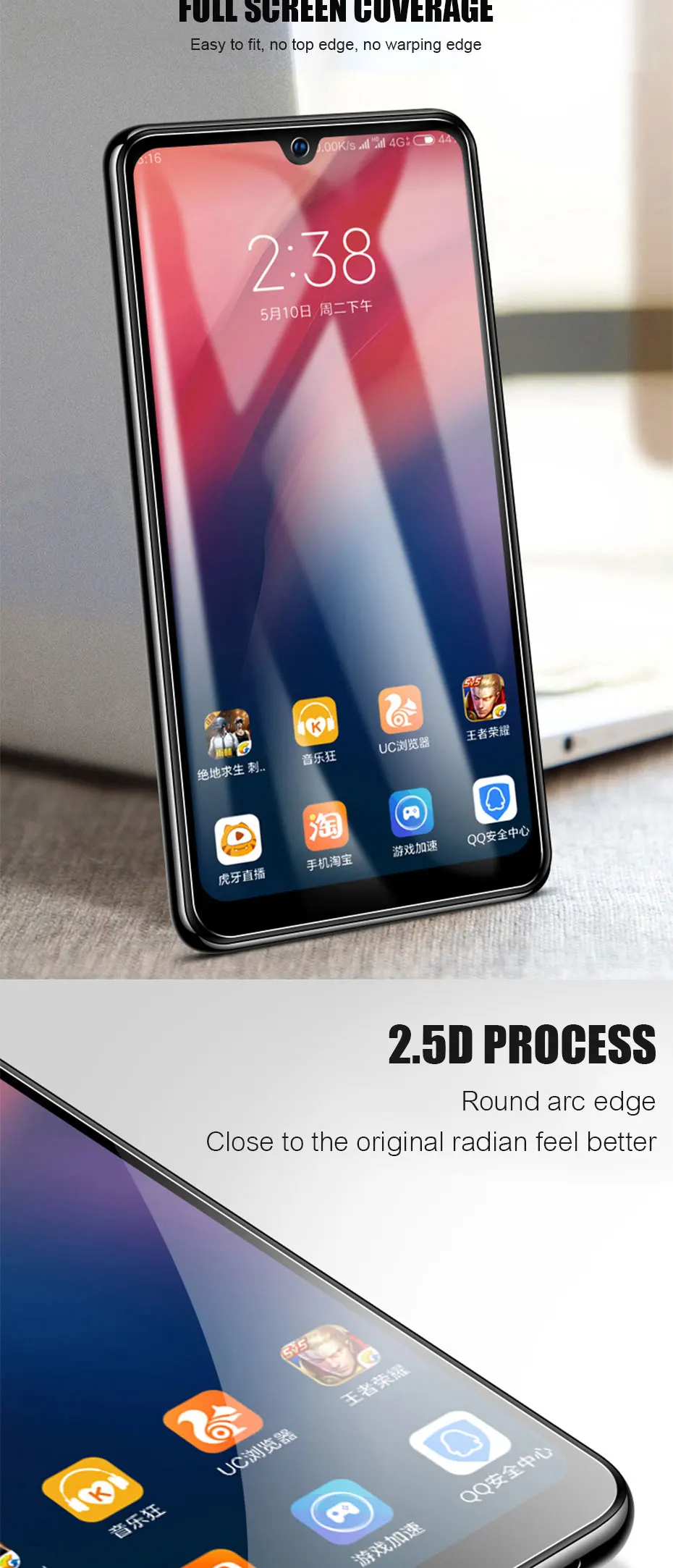 4 шт. закаленное стекло для Xiaomi Redmi K20 Note 7 6 5 Pro 7A 5A защита экрана Защитное стекло для Xiaomi Redmi 7 7A 5 4X Стекло