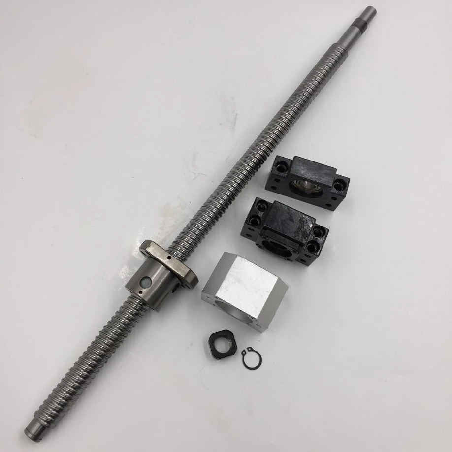 L 1000mm шариковый винт SFU1605 C7 Одиночная шариковая гайка BK12 BF12 Торцевая поддержка с 16H