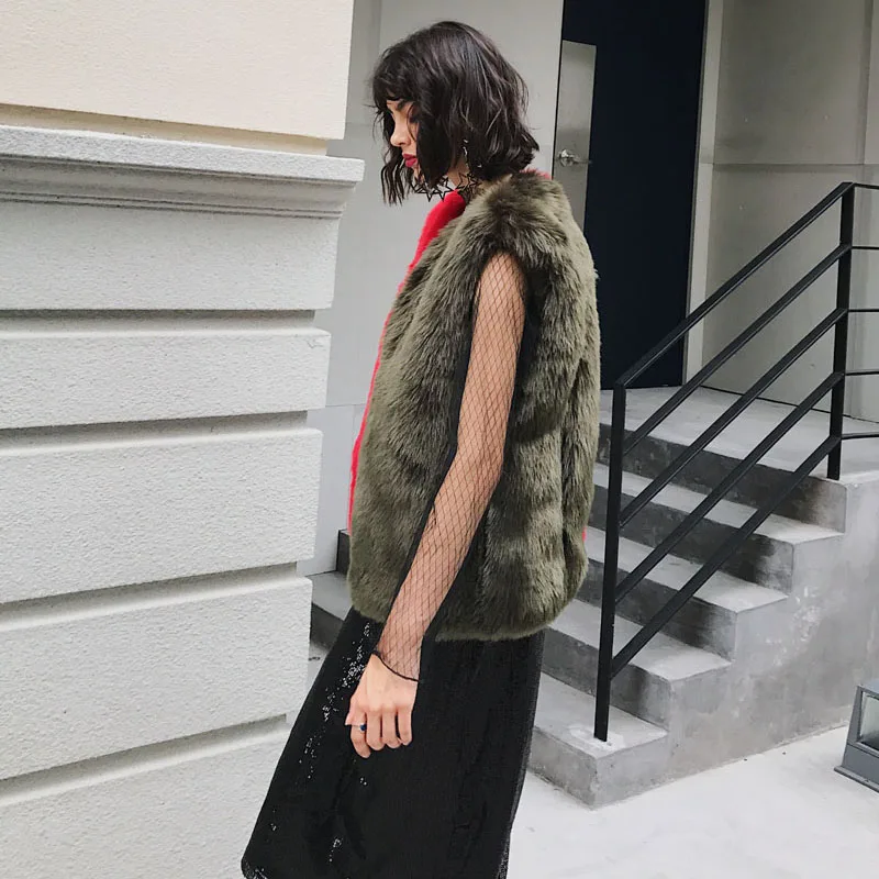 2017 На зимнем меху жилет Для женщин Лоскутная Цвета цвет красного вина темно серый