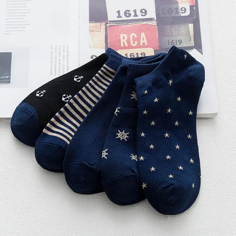 5 пар/лот весенне летние мужские носки с дезодоратором дышащие хлопковые