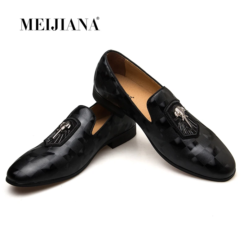 Новые брендовые весенне осенние мужские лоферы MEIJIANA из натуральной кожи модная
