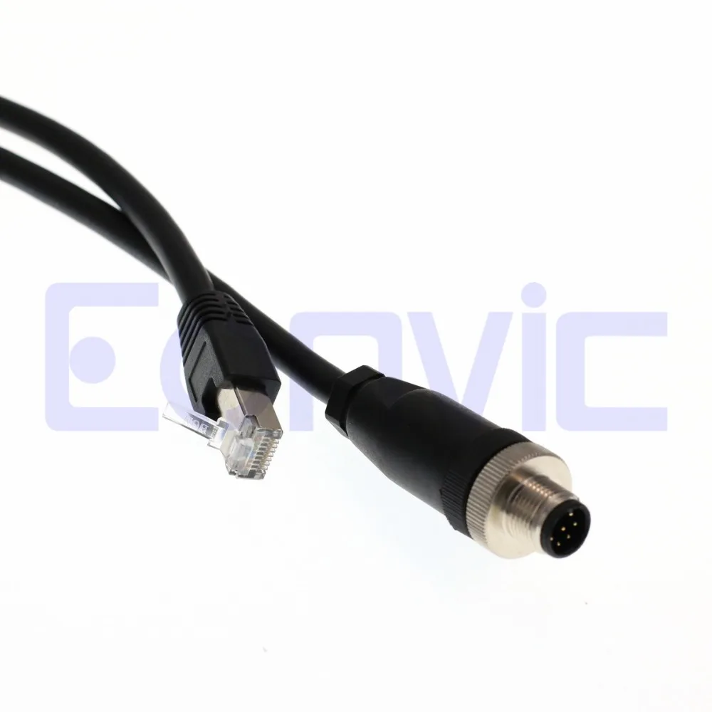 Фото Промышленная камера Eonvic M12 до RJ45 8Pin Male Gigabit Cognex высокие гибкие кабели Кабели Промышленная камера Eonvic M12 до RJ45 8Pin Male Gigabit Cognex высокие гибкие кабели Кабели