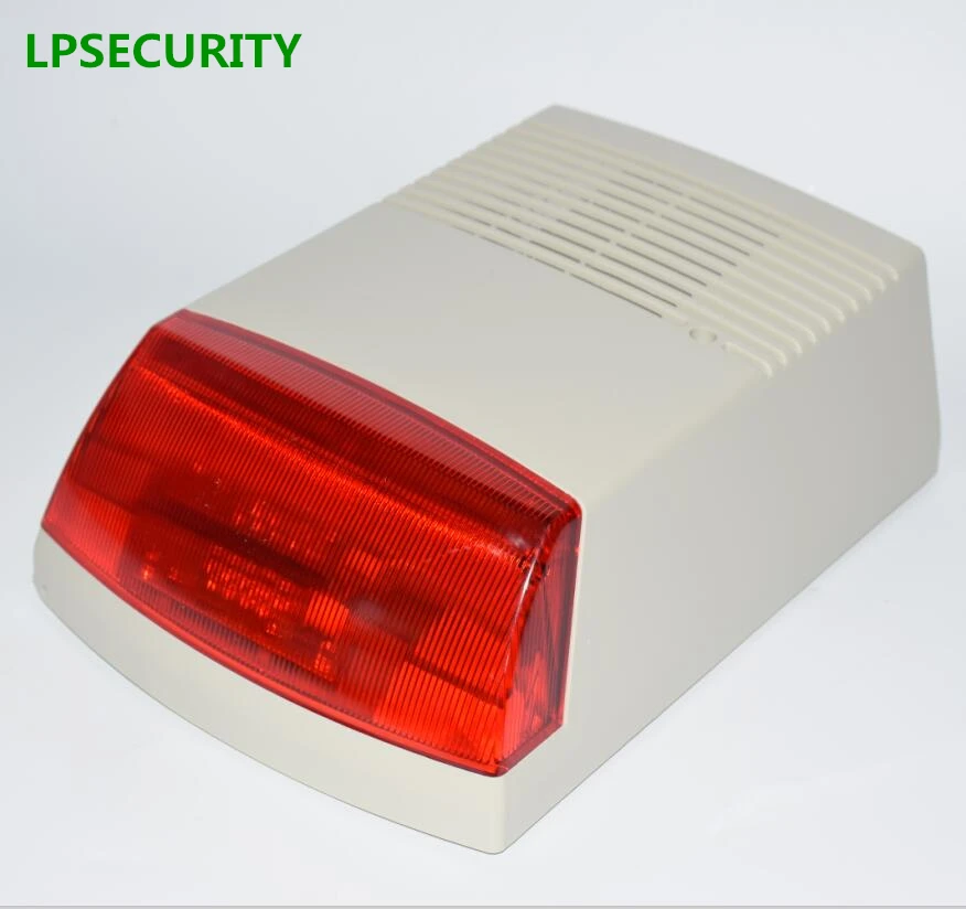 Lpsecurity 120db проводной Водонепроницаемый открытый сирена & маячок для GSM