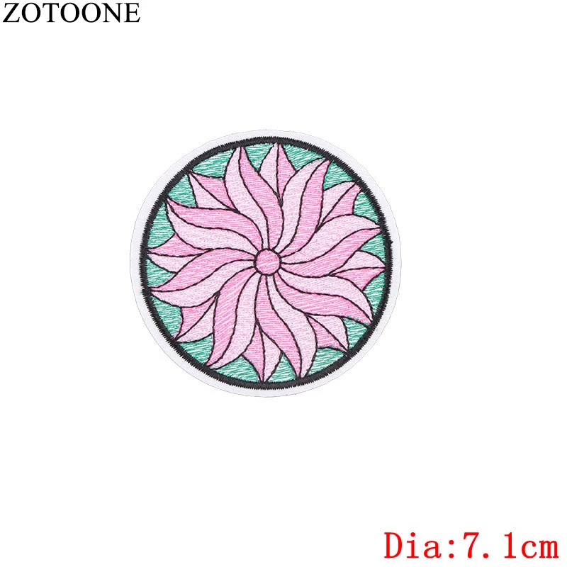 11 ZOTOONE единорог животные Parches вышивка утюг на патчи для одежды DIY продукты полосатая одежда НЛО Наклейки Аппликации E - Цвет: 11