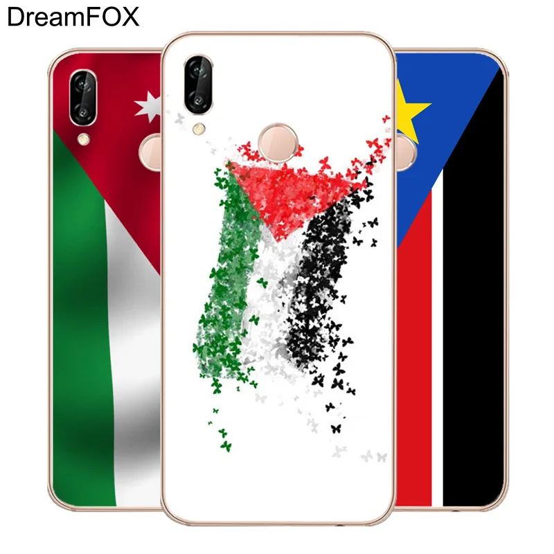Чехол из мягкого силикона TPU с флагом Палестины для Huawei P8 P9 P10 P20 P30 Lite Pro P Smart Plus 2017 2019.