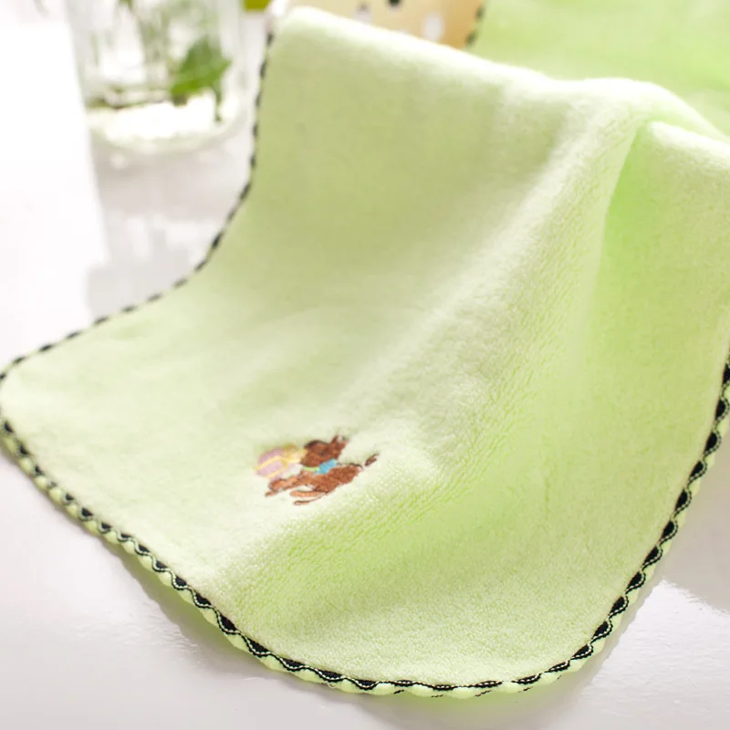 Модные прекрасные здоровый детские полотенца ткань мочалка с щенком Emboridered Twistless