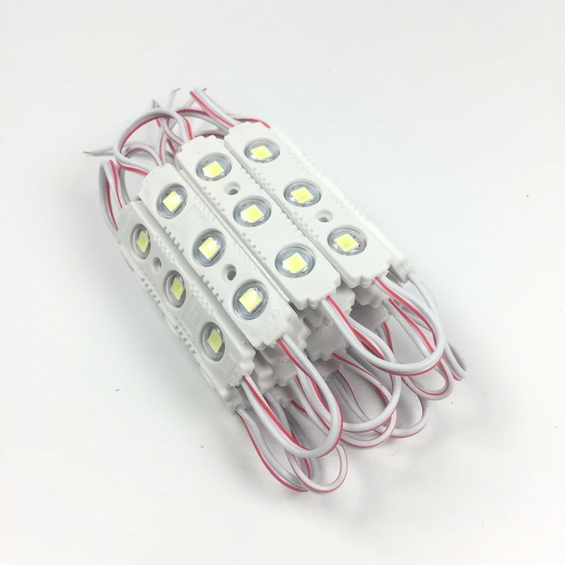 100 шт. 12 В 1 5 Вт Светодиодный модуль 5054 SMD 3LED s инъекционный объектив IP65