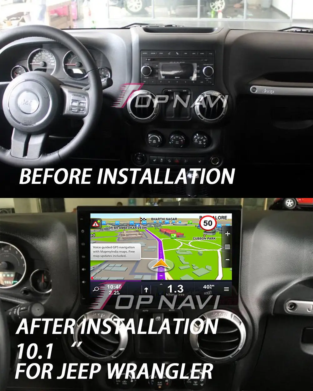

WANUSUAL For Jeep Wranger 2011 2012 2013 2014 2015 2016 2017 2018 Car Stereo Navigation GPS radio multimedia recorder 4G NO DVD