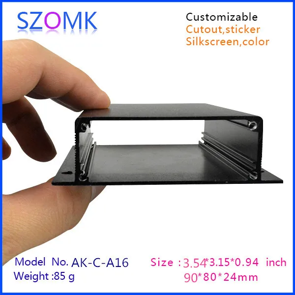 Алюминиевые электронные корпуса для печатной платы (4 шт.) 24*80*90 мм алюминиевый