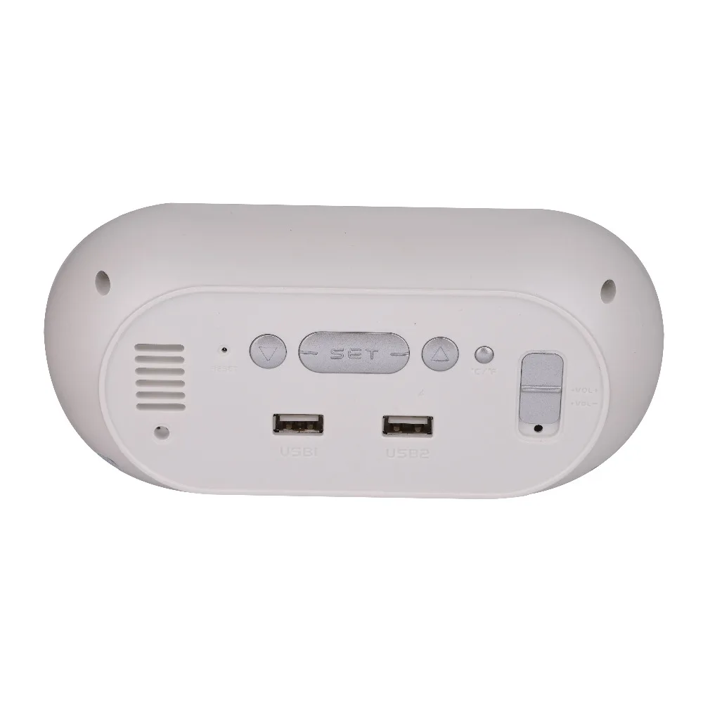 Измеритель температуры и влажности зеркало будильник HD LED многофункциональное