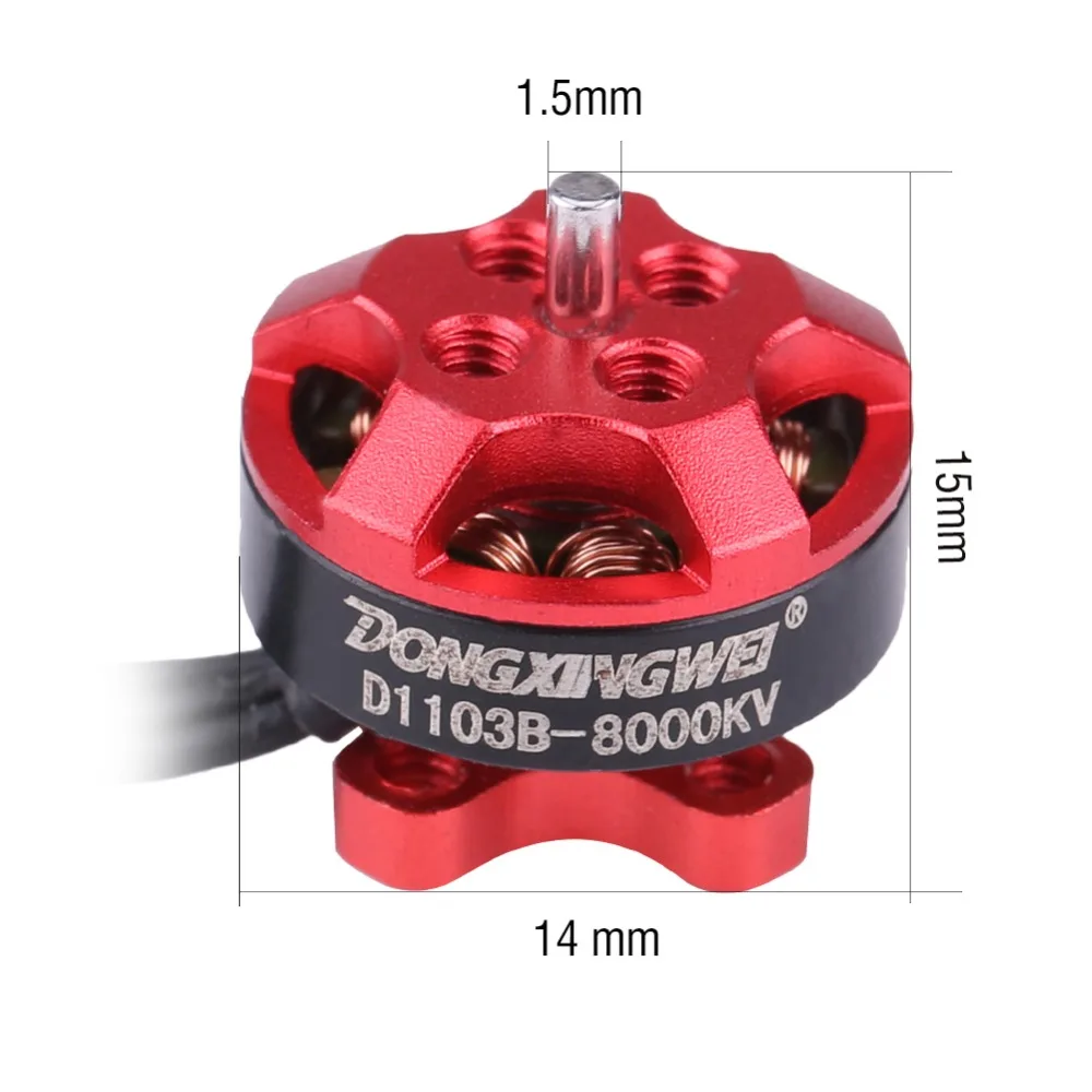 Бесщеточный бесщеточный двигатель 4 шт. D1306 3100KV 1 2 S/D1103B 8000KV 3S RC набор деталей для 150
