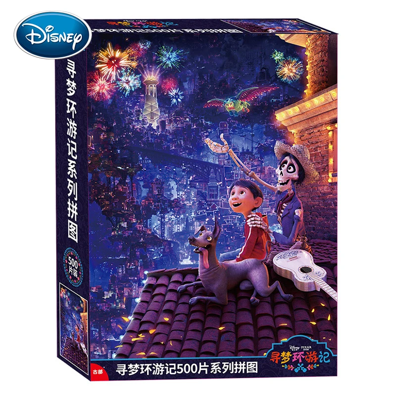 

Пазл из 500 частей Disney, игрушка для детей и взрослых, романтическая игрушка «Холодное сердце», пазл из плоской бумаги с Микки и человека-пауко...