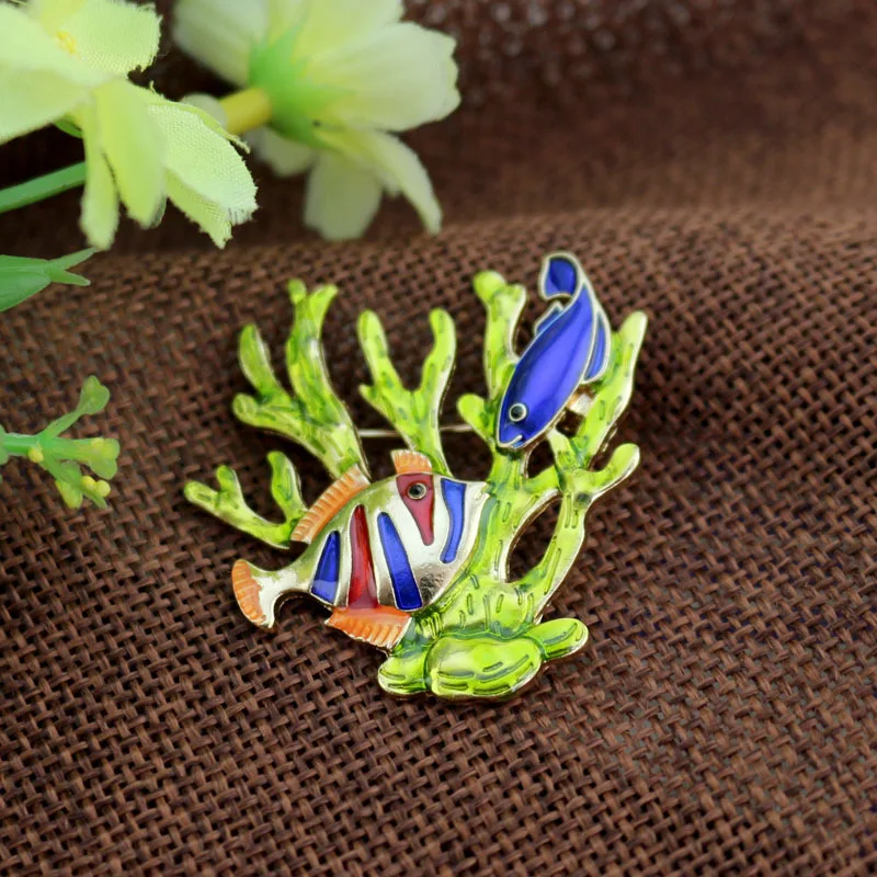 YDGY креативные Броши Рыба для женщин Повседневное милое вечернее платье рубашки