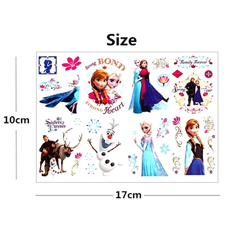 SHNAPIGN ледяная принцесса семья ребенок временная татуировка боди-арт