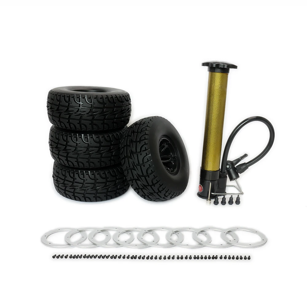 

4x2,2 дюйма 130 мм Воздушный заполненный бисерный замок колесная шина с плоской резьбой для 1:10 Rock Crawler Monster Truck D90 WRAITH G-MADE