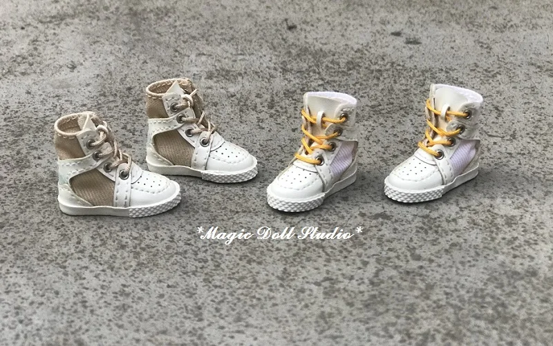 [MG665] 2020 Бесплатная доставка туфли Neoblythe Doll # кожаные с парусиновыми сапогами