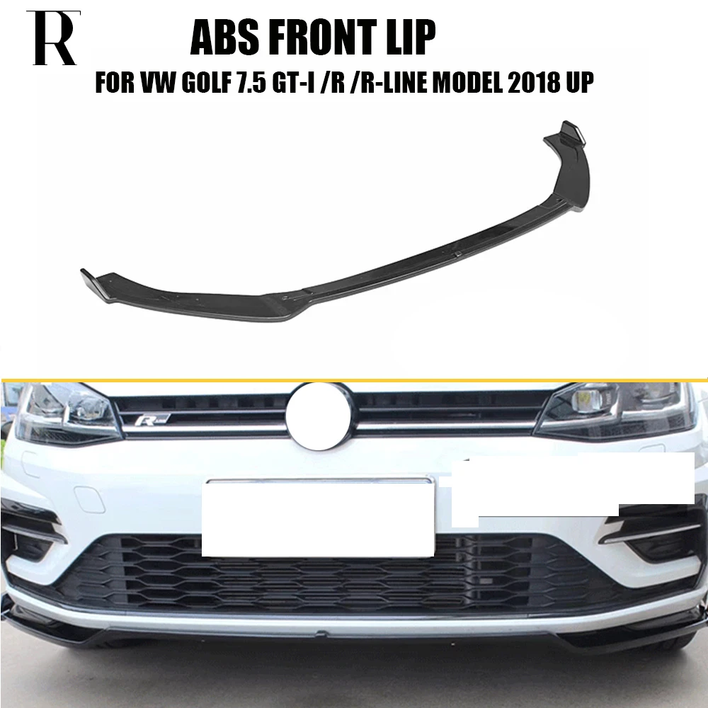Черный Передний бампер ABS для VW Golf 7 5 MK7.5 Gti &amp R-line 2018-2020 | Автомобили и мотоциклы