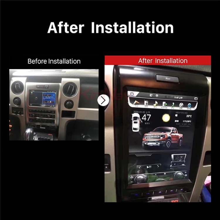Wekeao Тесла Стиль 12 1 &quotАвто AM/FM стерео радио Android 6 0 DVD мультимедиа плеер для Ford F150
