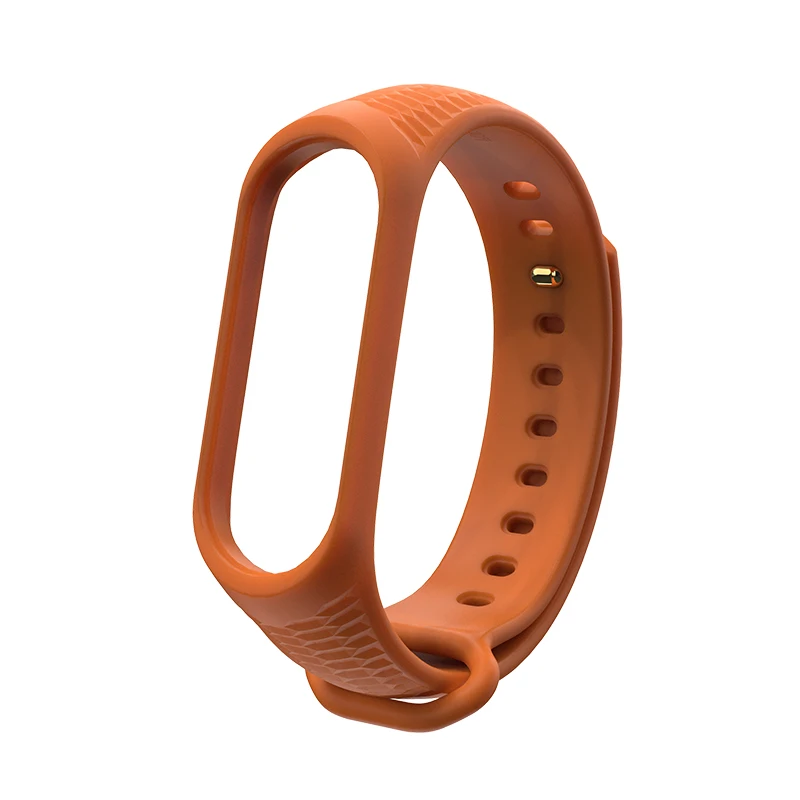 Aurora/силиконовый ремешок на запястье mi Band 4, 3, браслет на запястье для Xiaomi mi band, 4, 3, смарт-часы, браслет, спортивный mi band 4, 3, ремешок - Цвет: orange