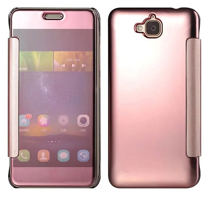Для Huawei Y6 Pro Y 6 Y6Pro TIT U02 L01 зеркало Смарт флип чехол для Honor 4C девушки Honor4C Чехол