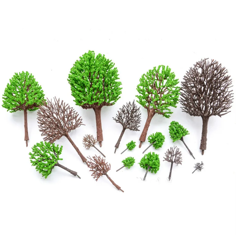 

100pcs/lot Plastic Green Model Pine Tree White Tree Arm For HO OO G N Scale Train Layout In Building Maker China