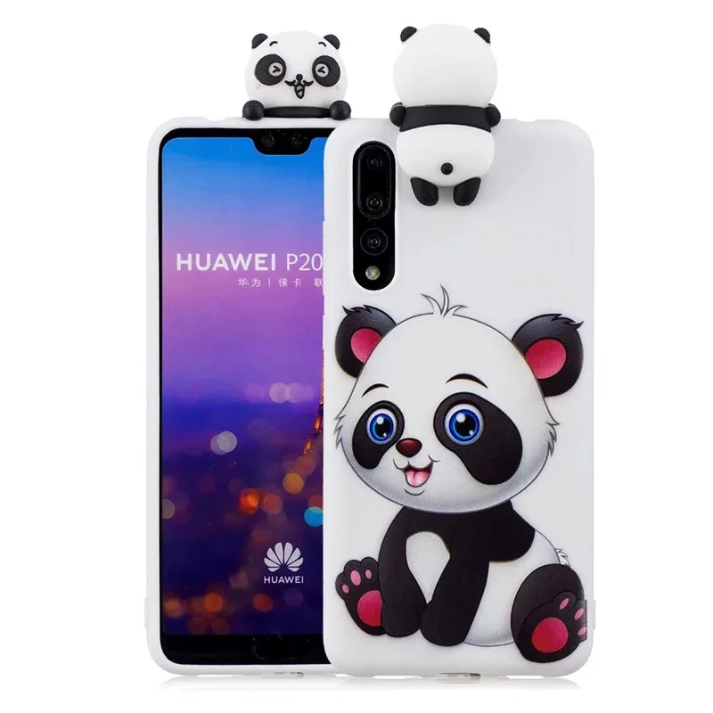 3D Мягкий Силиконовый ТПУ чехол для Samsung Galaxy P20 Lite милые Мультяшные чехлы с
