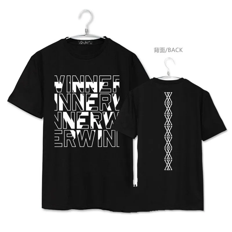 KPOP WINNER EXIT Japan Album Shirts K POP повседневная хлопковая одежда футболка топы с короткими