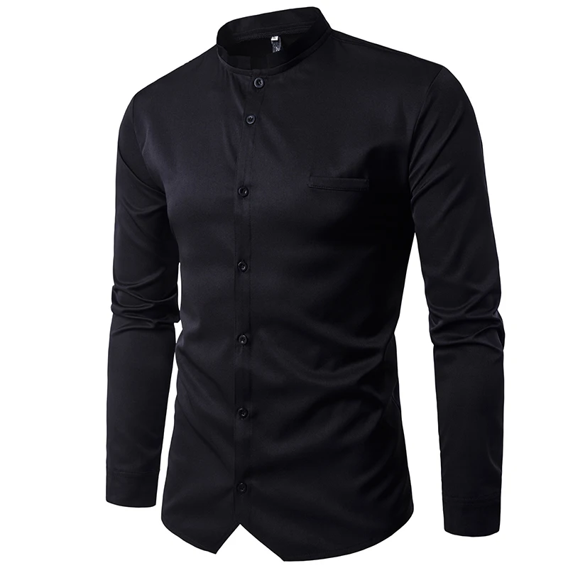Unpadupe Новые Марка 2018 Мужчины Рубашка Белого Цвета с длинным Рукавом Slim Fit Camisa Masculina