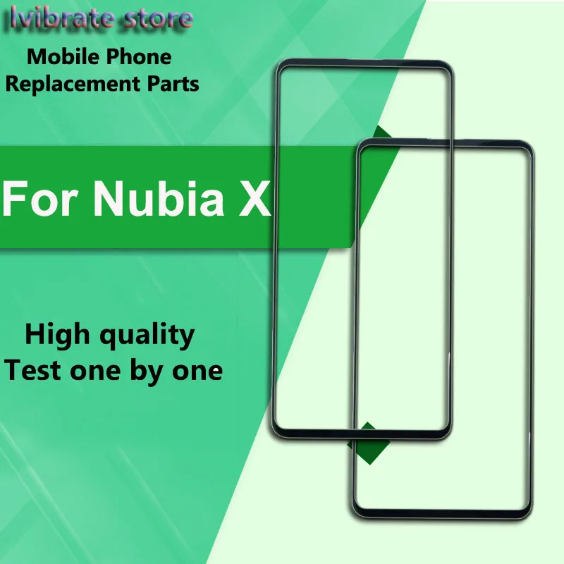 Для Nubia X NX616J передняя внешняя стеклянная линза сенсорная панель Замена экрана