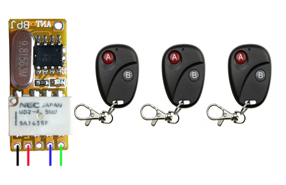 DC3.5V 3 7 V 5V 6V 4 9V 12V Миниатюрный удаленный переключатель Микро Беспроводной реле