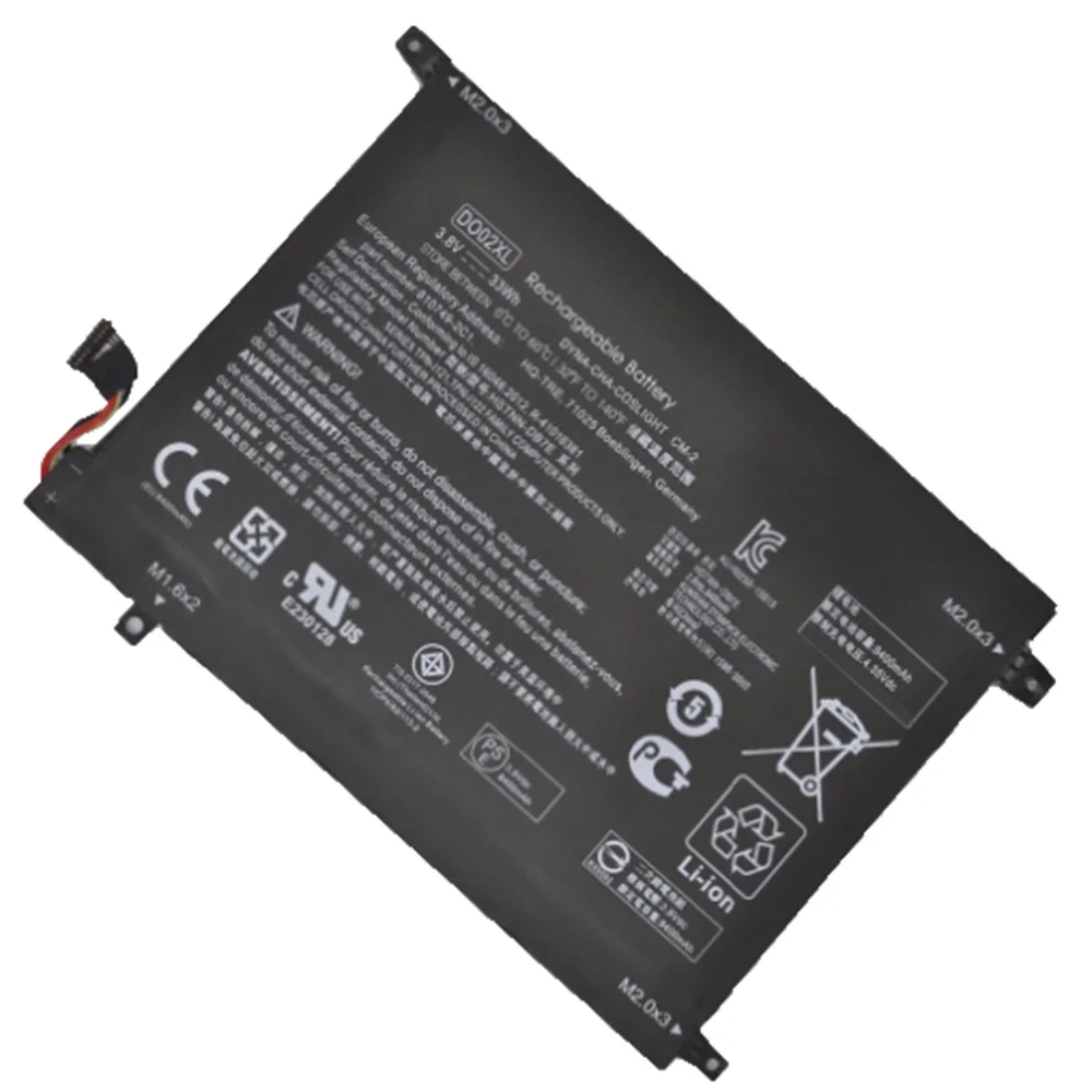 3 8 в 33wh DO02XL оригинальный ноутбук Батарея для струйного принтера HP Pavilion X2 10 810749 2C1