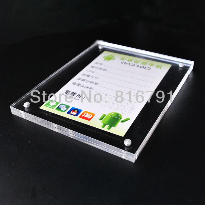 Prezzo Di Alta Qualità Su Misura Taglia Prezzo Tag Lables Grande Supporto Per Mobile Phone Fotocamera MP4 Tablet Negozio O Il Display Mostra