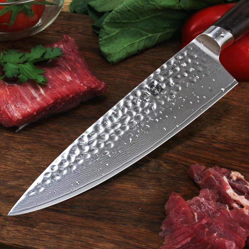 FANGZUO Damascus Knives Chef Knife Japanese Kitchen VG10 67 Layer Stainless Steel Sharp Sashimi Cleaver | Дом и сад