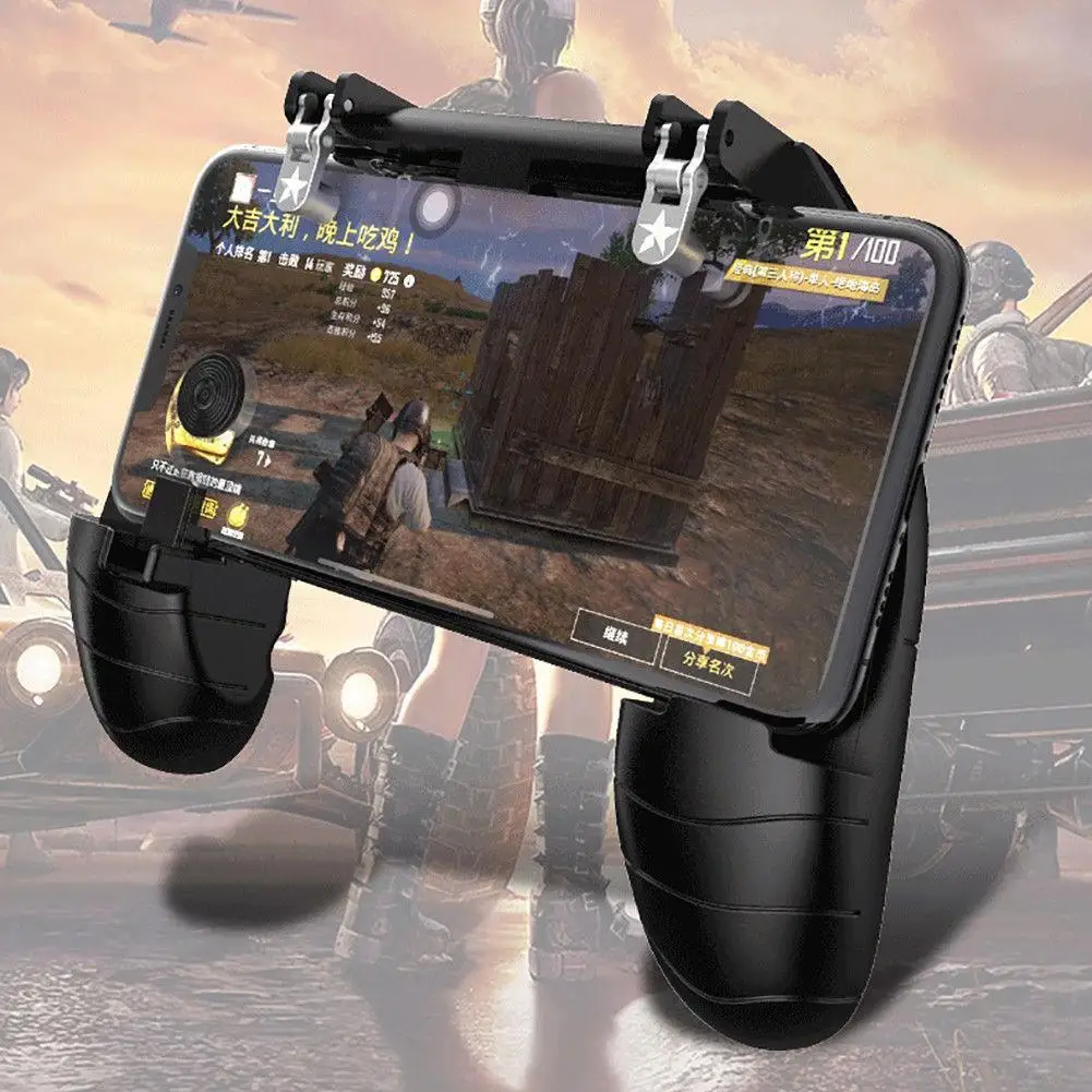 New Mobile Gamepad Joystick Metal L1 R1 Trigger Game Shooter Controller for iPhone Android Phone Gaming | Электроника