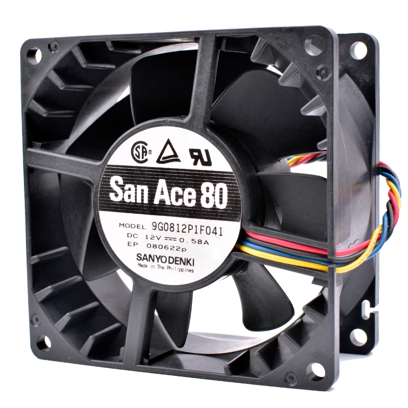 Революция в системах охлаждения 9G0812P1F041 8 см 80 мм вентилятор 8038 12 В 0.58A двойной шарикоподшипник сервер большой объем воздуха Вентилятор охлаждения