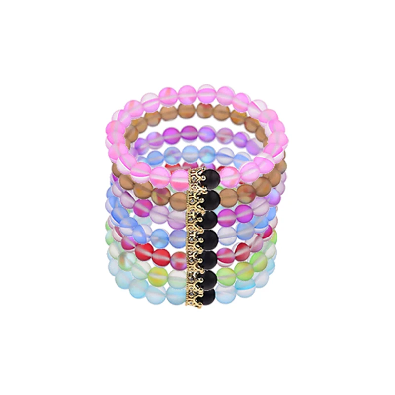 Браслет WIWI из бусин и натурального камня 1 шт. | Украшения аксессуары