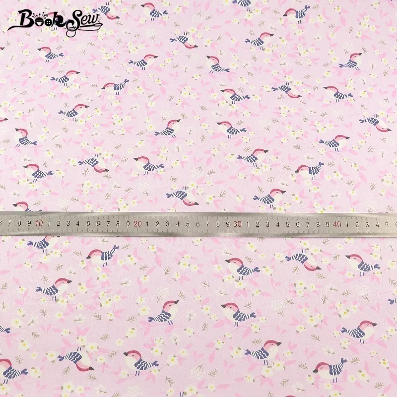 Booksew хлопок ткань 5x50 см желе рулонов Ткань DIY Лоскутная кукла ремесло одеяла Tissu животных мультфильм серии Tecido Telas - Цвет: W  5x50CM